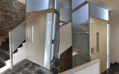 Instalación de un elevador domestico en Aínsa