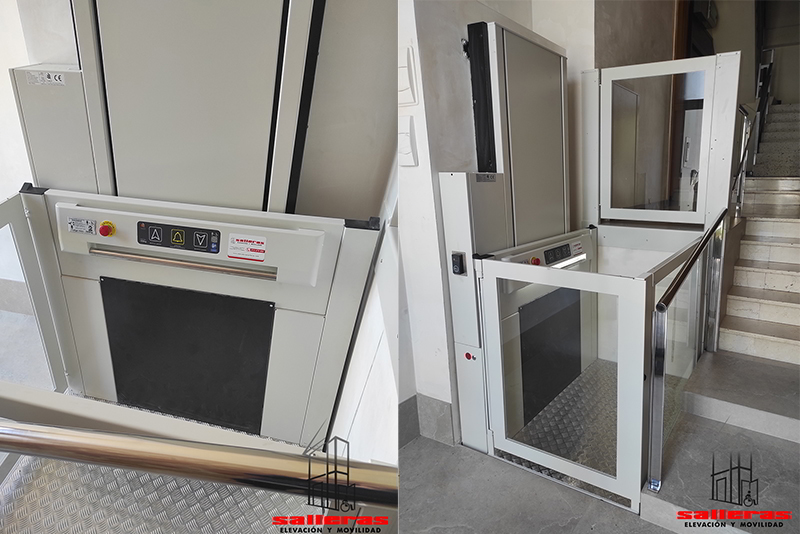 Instalación de una plataforma de elevación Vertical SH-PV