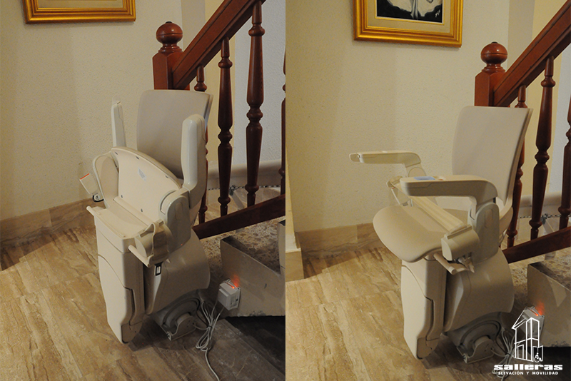 Instalación de una silla Salvaescaleras en Fraga