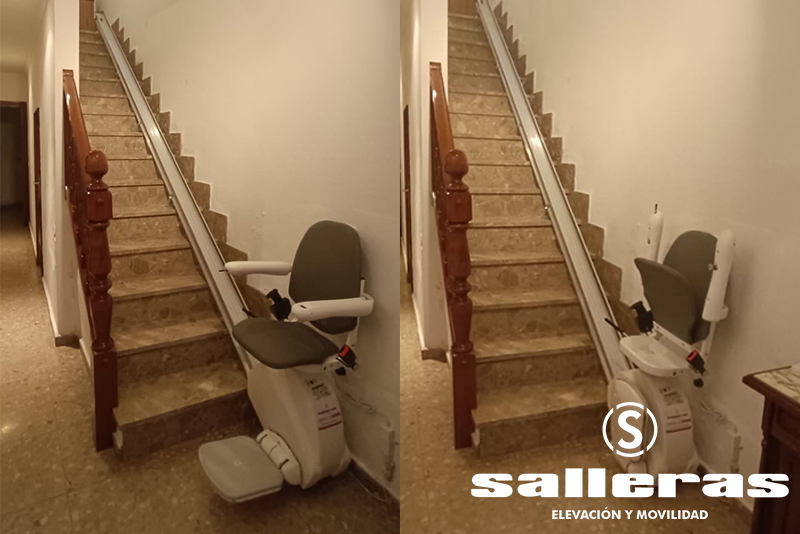 Instalación de una silla salvaescaleras en Peñalba